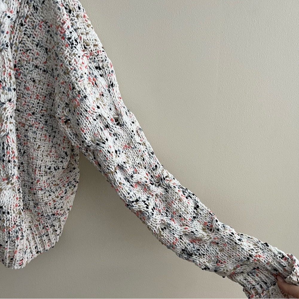 Anthropologie - Moon & Madison Confetti Crochet Cardigan Sweater - Picture 7 of 11